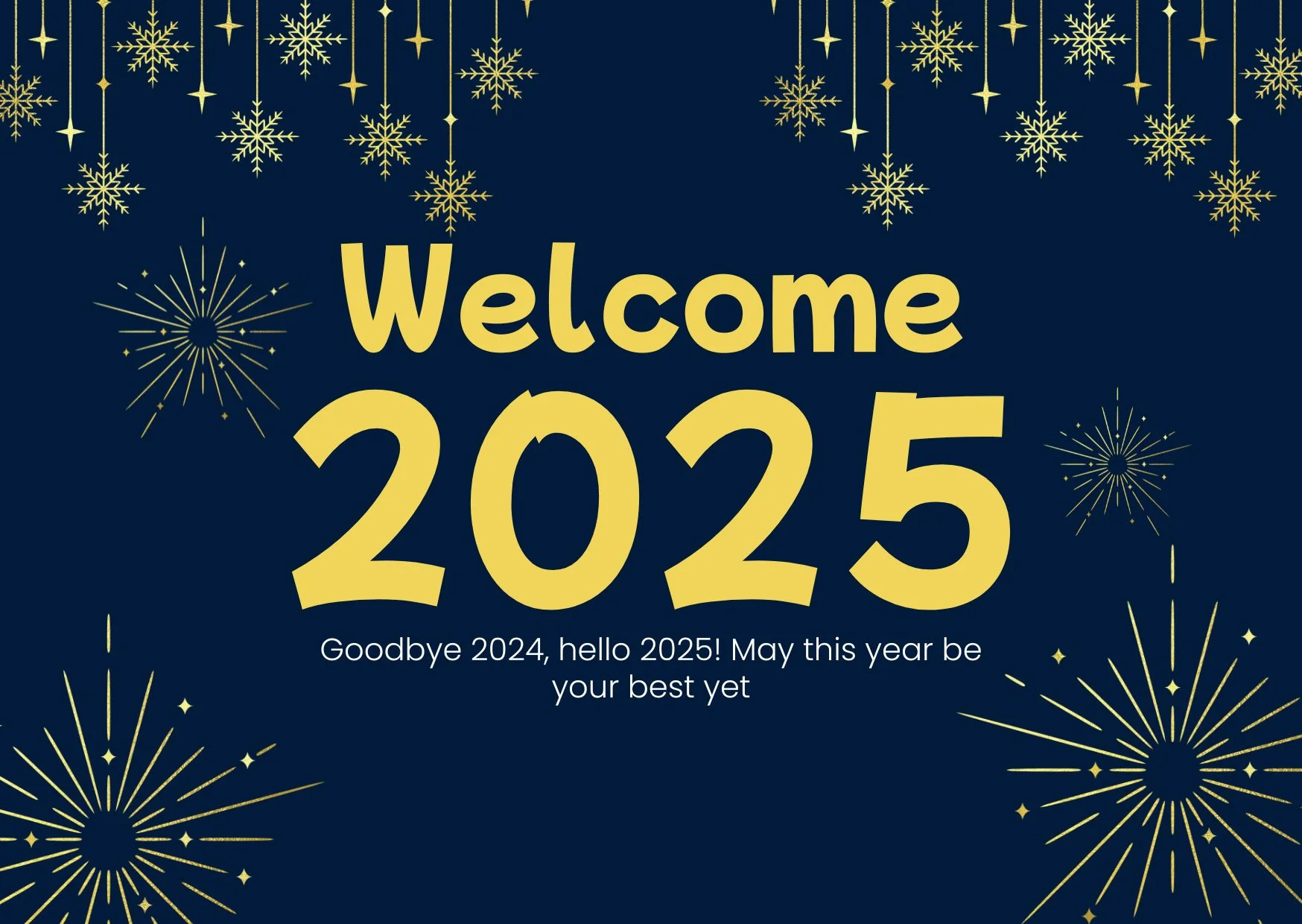 Happy New Year Card 2025