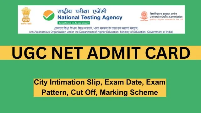 UGC NET Admit Card