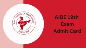 AIBE 19th Exam Admit Card