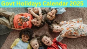 Govt Holidays Calendar 2025