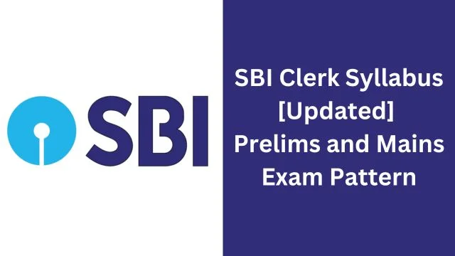 SBI Clerk Syllabus