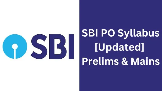 SBI PO Syllabus