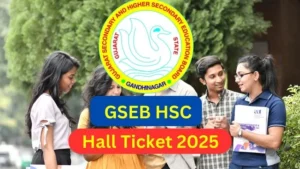 GSEB HSC Hall Ticket 2025